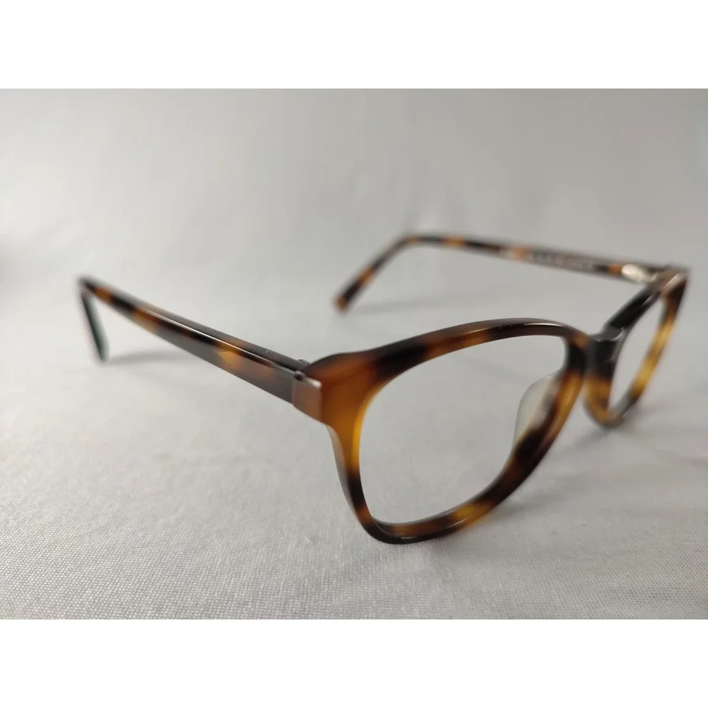 Warby Parker Daisy 225‎ Eyeglasses Whiskey Tortoise 52-16-140 Cat Eye + Case